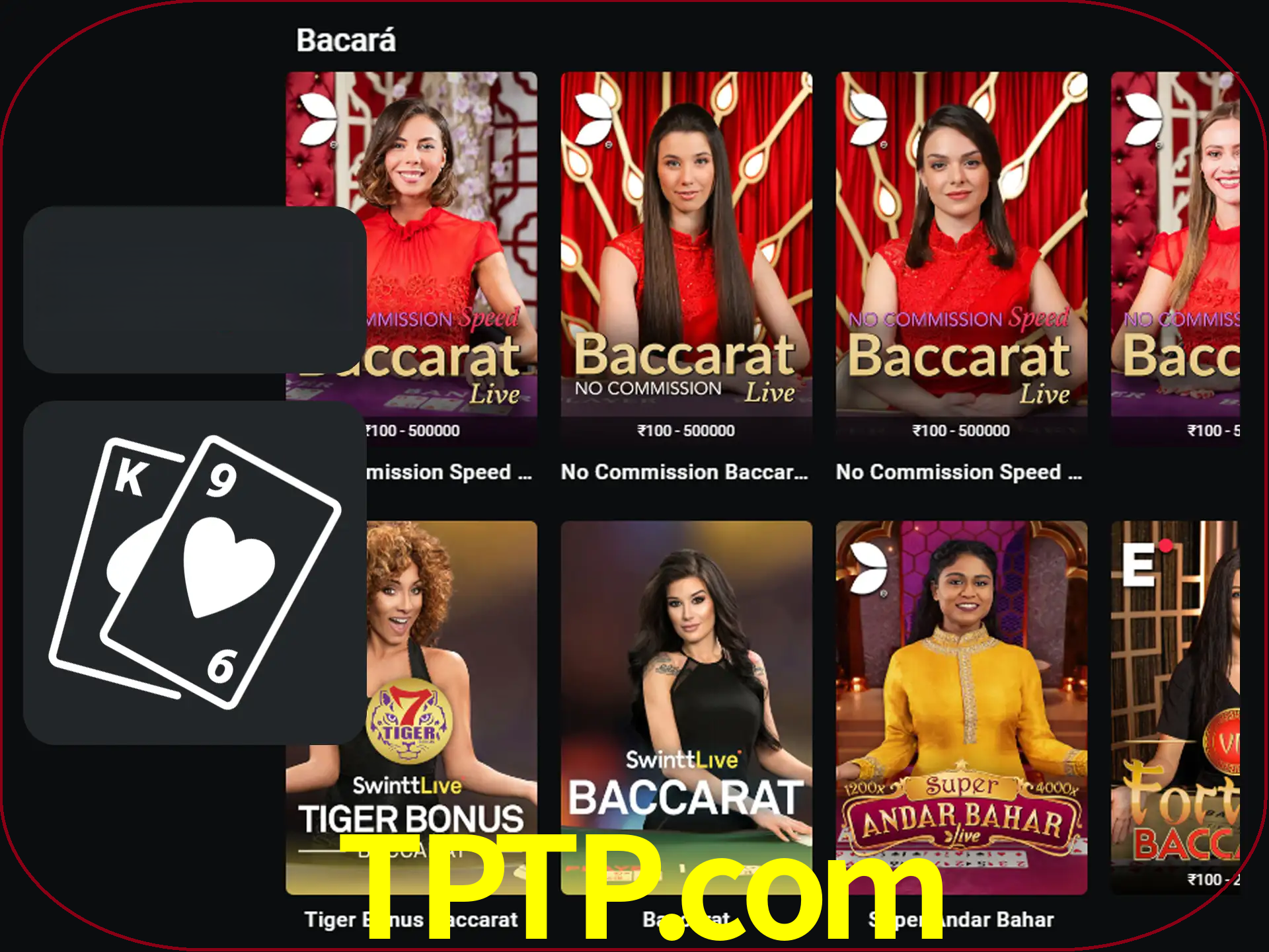 Ganhe muito dinheiro jogando jogos de bacará.
